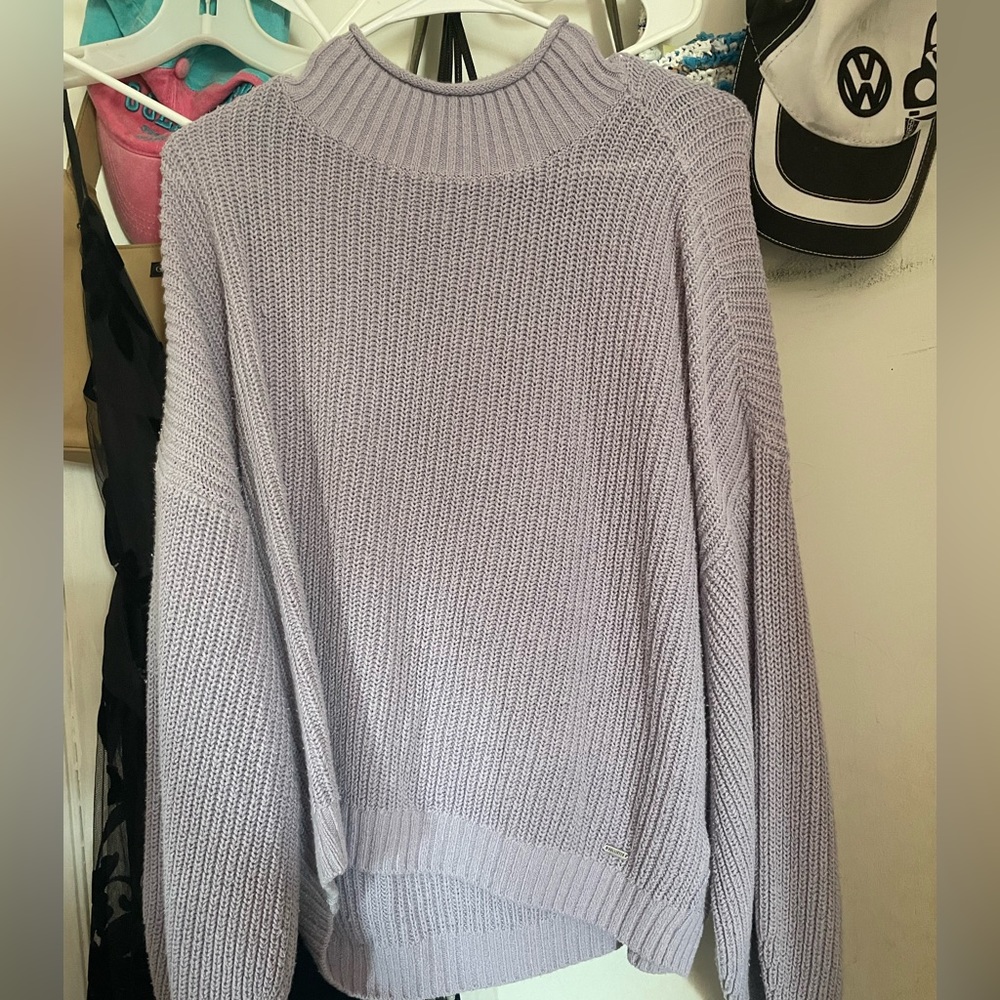 Hollister lavender oversized sweater woman’s size large
